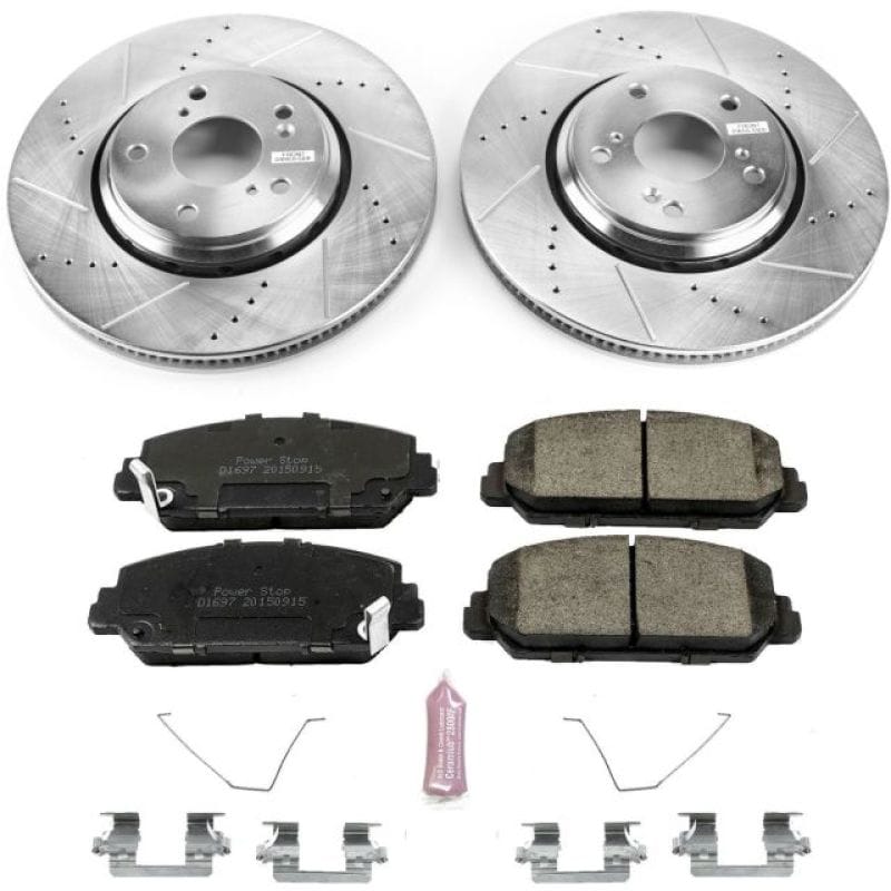 PowerStop — Power Stop 17-20 Honda Civic Front Z23 Evolution Sport Brake Kit