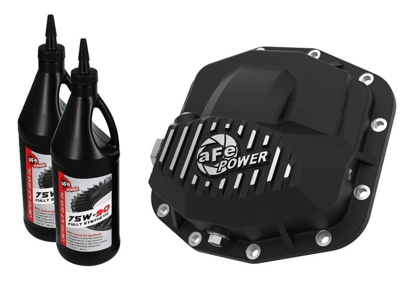 aFe — Pro Series Front Differential Cover Black w/ Oil