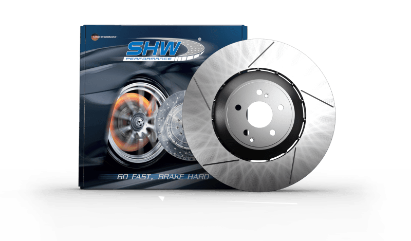 SHW Performance — SHW 17-20 Porsche Panamera 4 3.0L w/20in Wheel w/o Ceramics Left Rear Slot LW Rotor (971615601G)