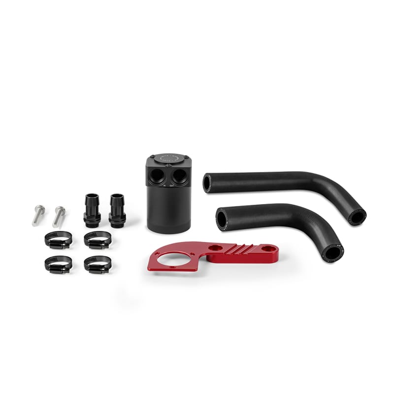 Mishimoto — Baffled Oil Catch Can, Sakhir Orange, CCV Side, fits BMW F8X M3/M4 2015-2020