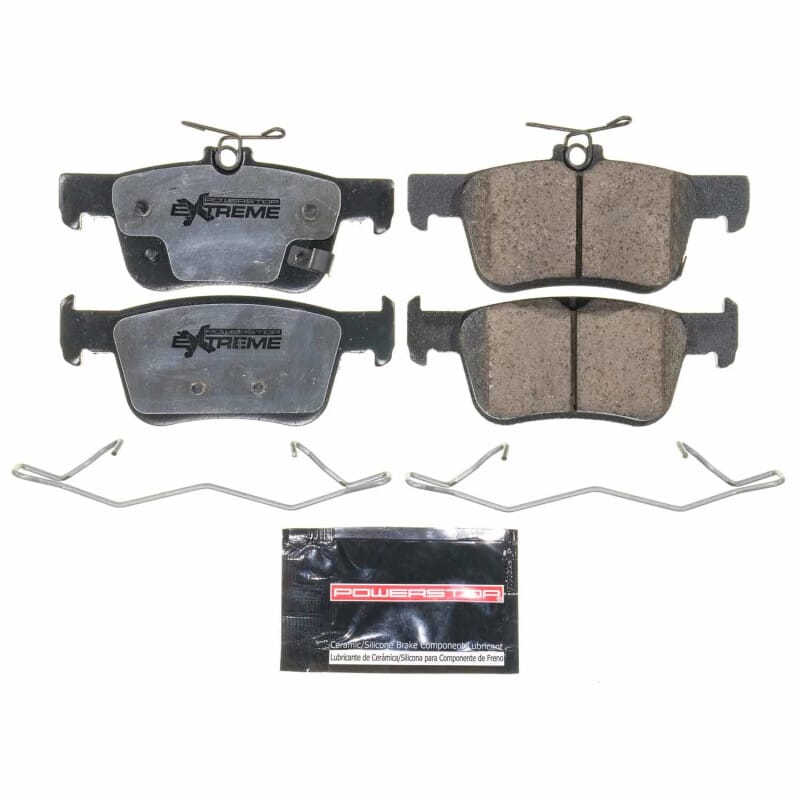 PowerStop — PowerStop - Z26 Performance Carbon-Fiber Ceramic Brake Pads with Hardware Kit