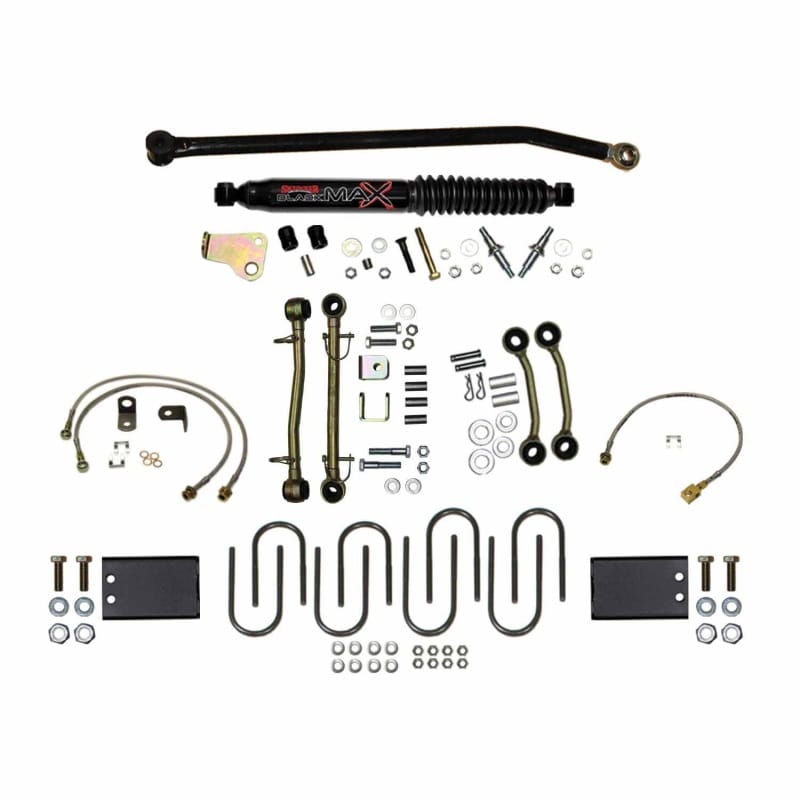 Skyjacker — 6 in. Rock Ready 2 Component Box With Track Bar; Brake Lines; and U-bolts.