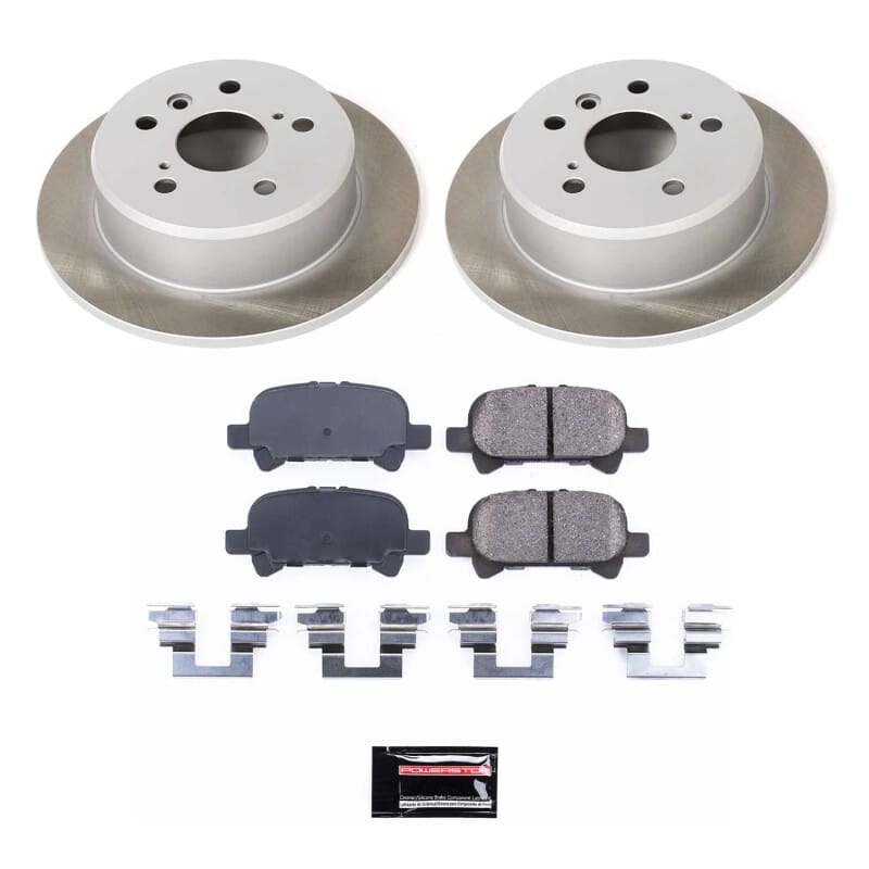 PowerStop — Semi-Coated Rotor and Low-Dust Ceramic Brake Pad Kit