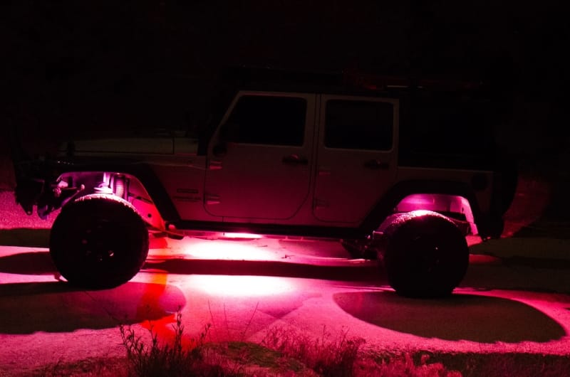 KC HiLiTES — KC C-Series RGB LED Multi-Use Flood 6-Light System Universal
Rock Light; 6-PC RGB LED Light Kit