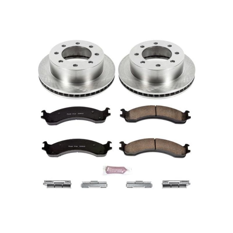 PowerStop — OE Stock Replacement Low-Dust Ceramic Brake Pad and Rotor Kit