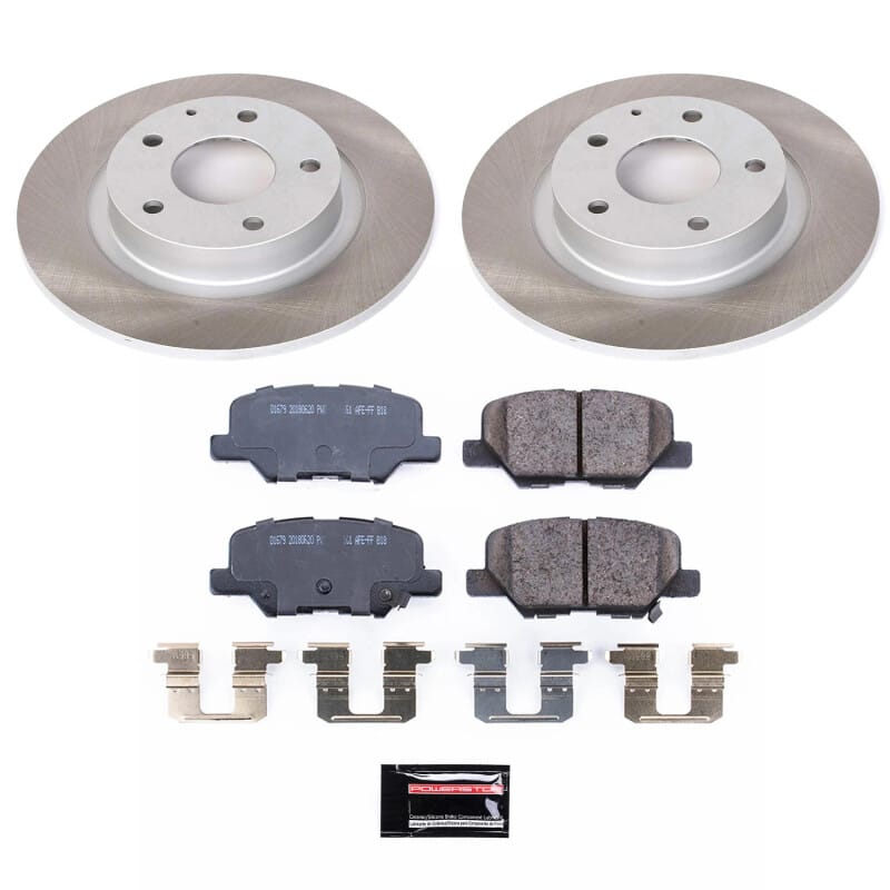 PowerStop — Semi-Coated Rotor and Low-Dust Ceramic Brake Pad Kit