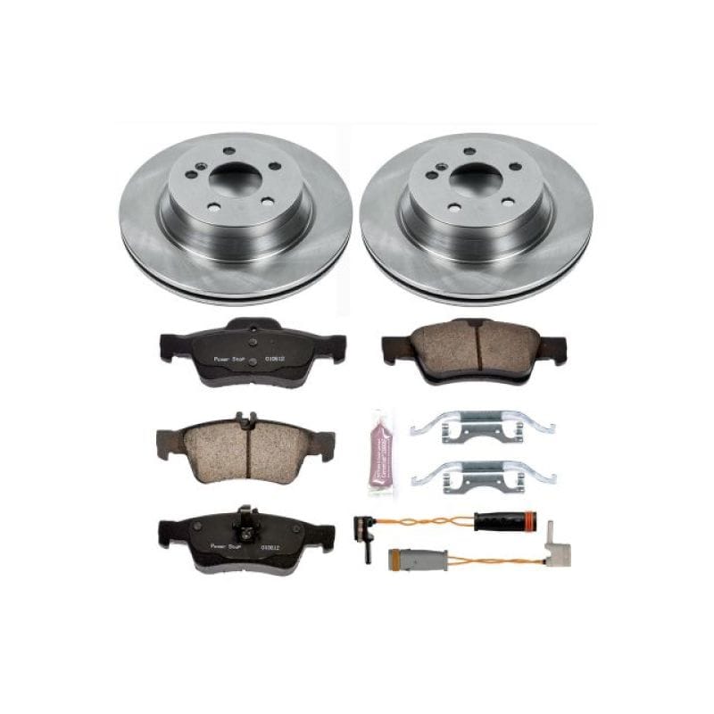 PowerStop — OE Stock Replacement Low-Dust Ceramic Brake Pad and Rotor Kit