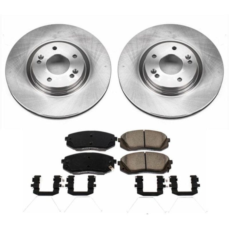 PowerStop — OE Stock Replacement Low-Dust Ceramic Brake Pad and Rotor Kit