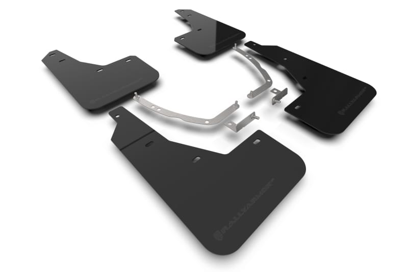 Rally Armor — Black Mud Flap/Metallic Black Logo