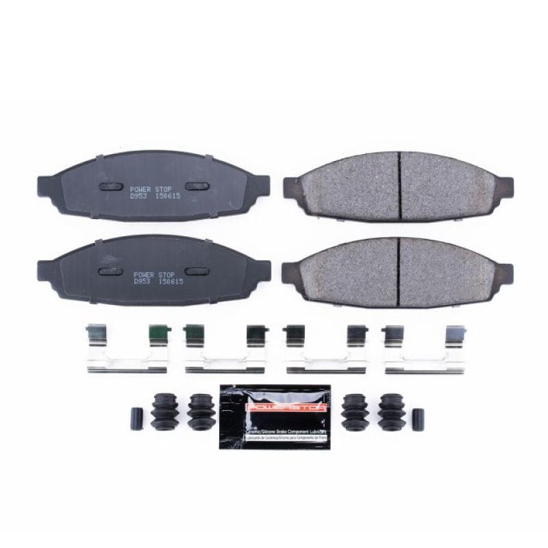 PowerStop — PowerStop - Z23 Daily Driver Carbon-Fiber Ceramic Brake Pads with Hardware Kit