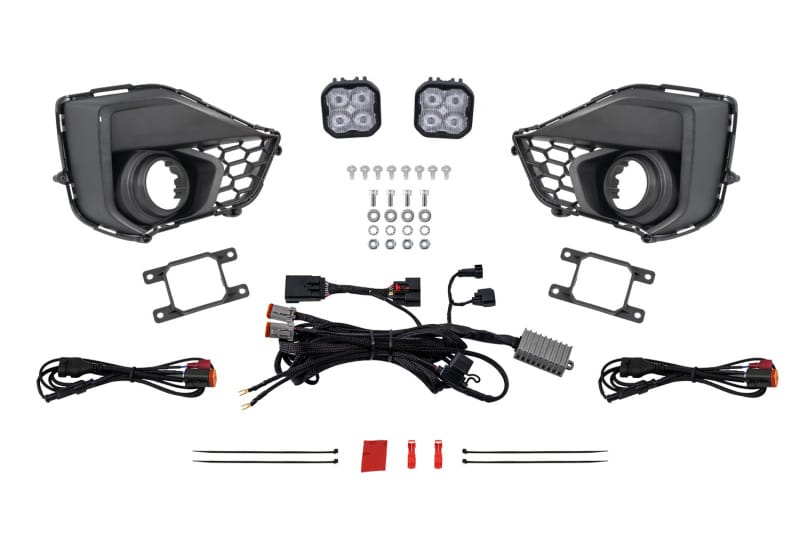 Diode Dynamics — Diode Dynamics 2028 Ford Mustang GT SS3 Add-On Fog Lamp Kit White Pro