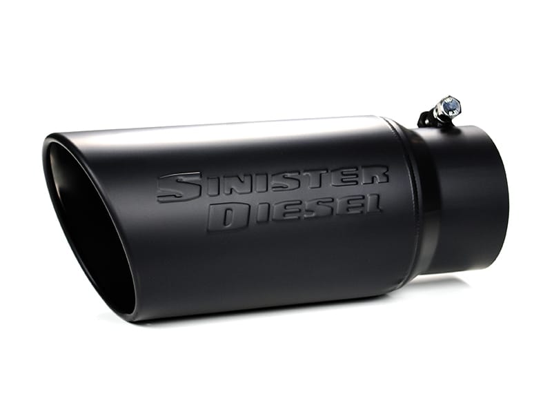 Sinister Diesel — Black Ceramic Coated Stainless Steel Exhaust Tip; 4" to 5"