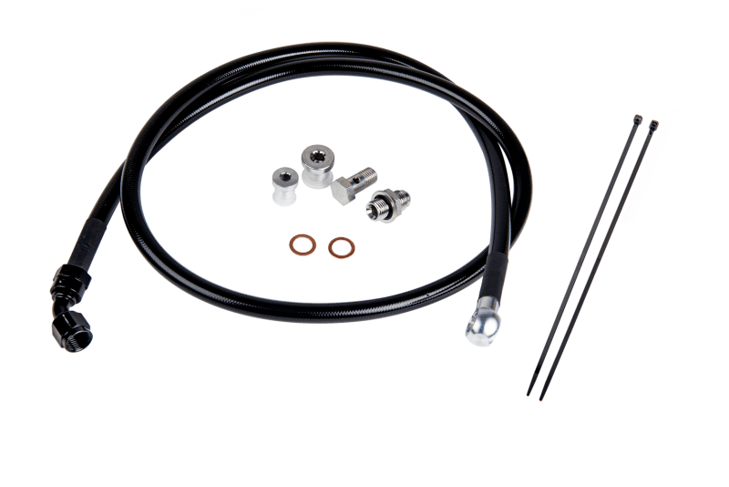 Fleece Performance — Remote Turbo Oil Feed Line Kit for 6.6L Duramax Turbochargers