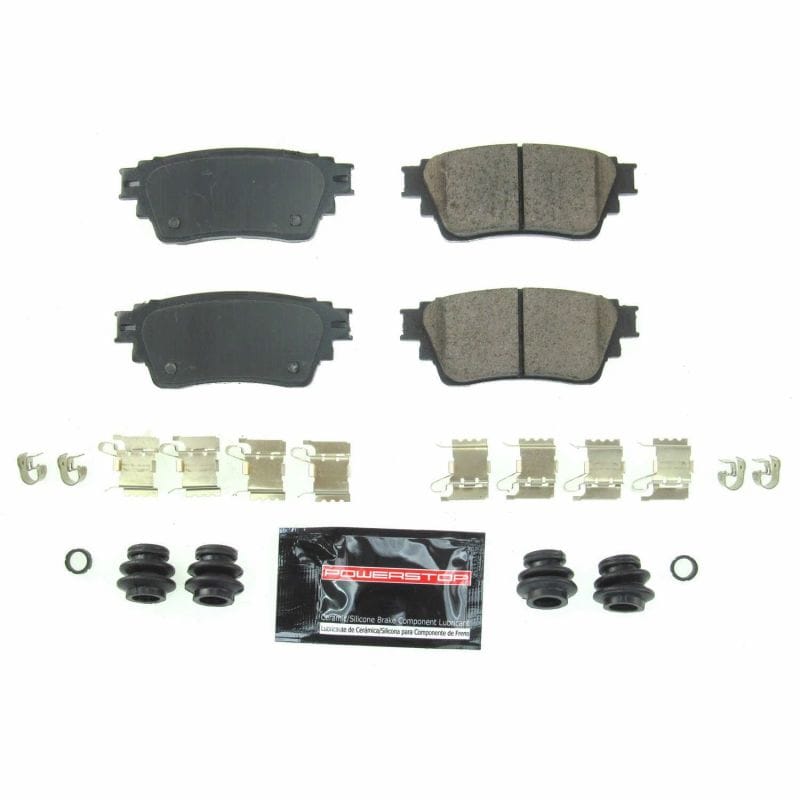 PowerStop — PowerStop - Z23 Daily Driver Carbon-Fiber Ceramic Brake Pads with Hardware Kit