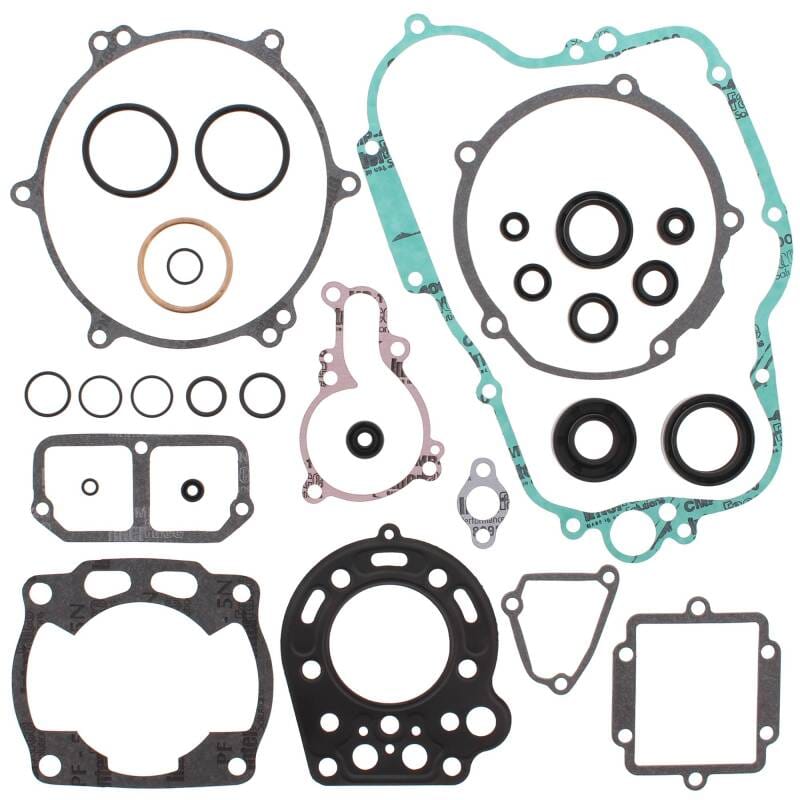 Vertex Pistons — Vertex Gaskets 90-91 Kawasaki KX125 Complete Gasket Kit w/ Oil Seals