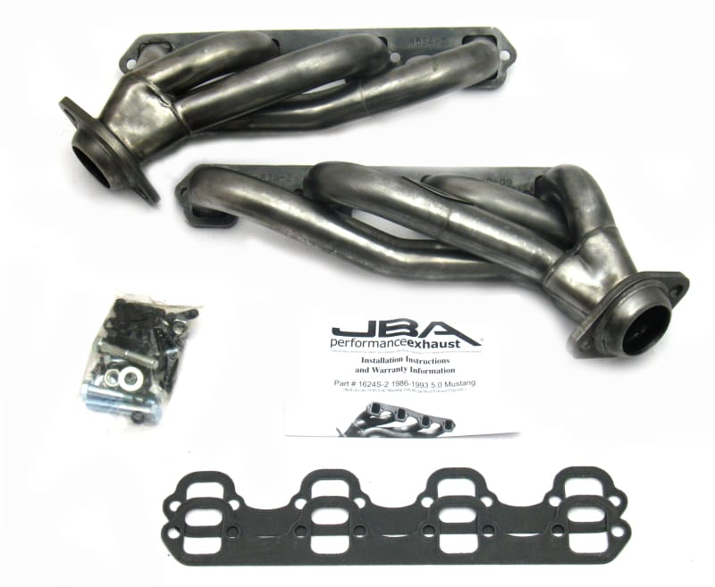 JBA — JBA 86-93 Ford Mustang 5.0L SBF 1-5/8in Primary Raw 409SS Cat4Ward Header
Exhaust Header