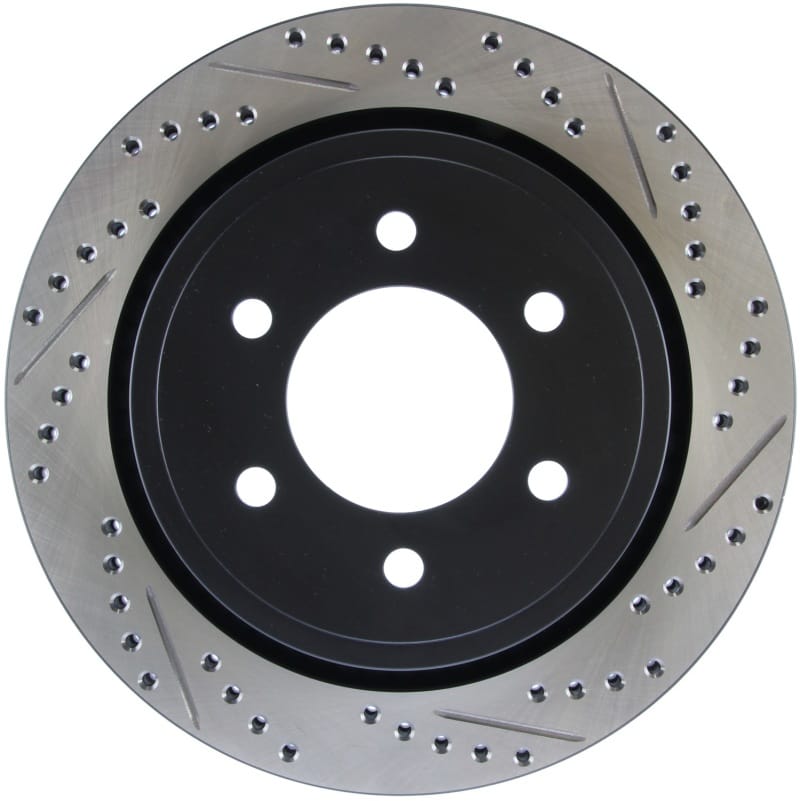 Stoptech — StopTech Sport Drilled & Slotted Brake Rotor; Rear Left
StopTech Sport Drilled/Slotted Brake Rotor; Rear Left
StopTech Sport Drilled/Slotted Disc
