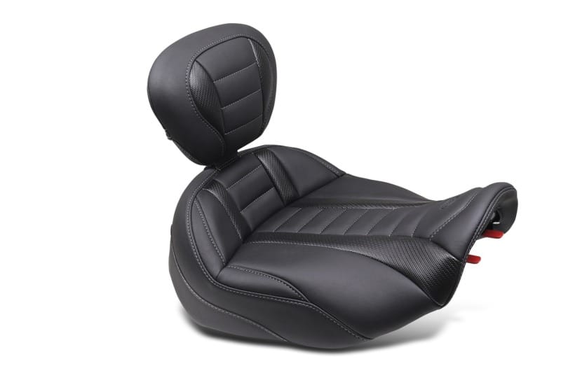 Mustang Motorcycle — Mustang 23-24 HD CVO Road Glide(ST), 2024 Rd Glide and Street Glide Deluxe Touring Solo Seat - Black