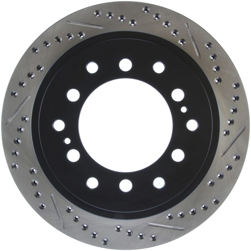 Stoptech — StopTech Sport Drilled & Slotted Brake Rotor; Rear Left
StopTech Sport Drilled/Slotted Brake Rotor; Rear Left