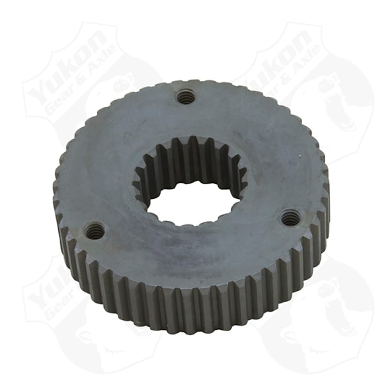 Yukon Gear & Axle — Drive flange, 19 spline inner, 48 spline outer. 
Drive flange; 19 spline inner; 48 spline outer.