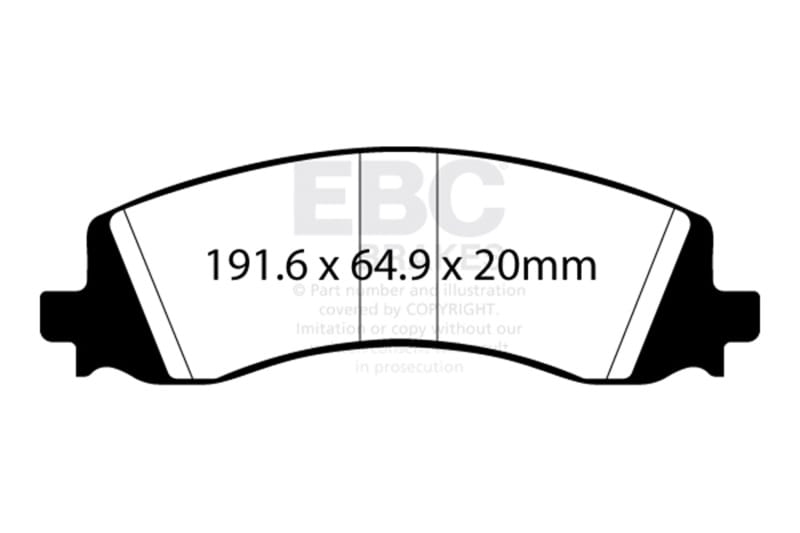 EBC — 6000 Series Greenstuff Truck/SUV Brakes Disc Pads