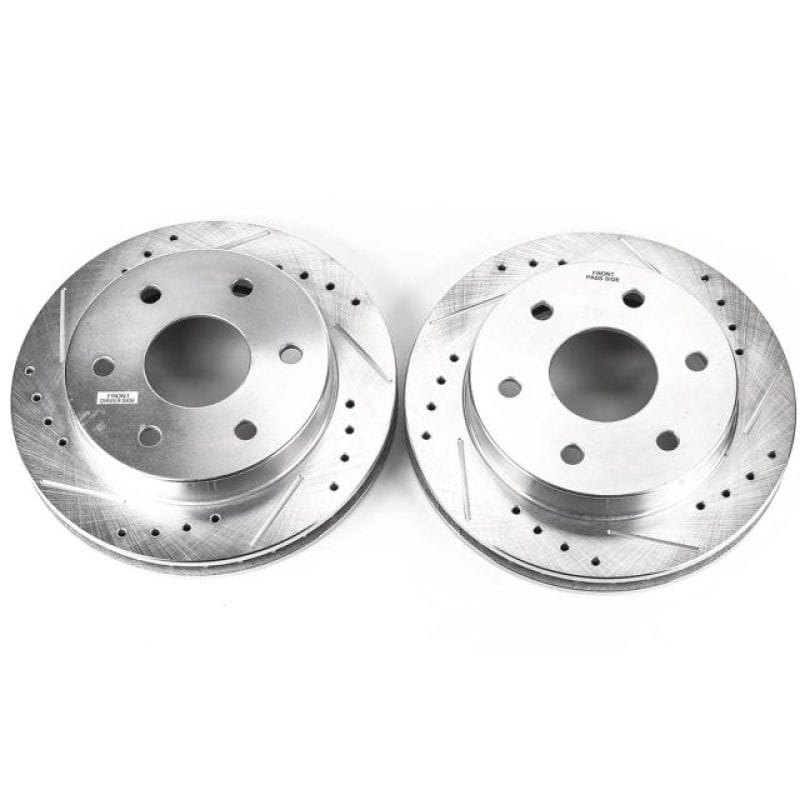 PowerStop — PowerStop Evolution Performance Drilled, Slotted & Plated Brake Rotor Pair