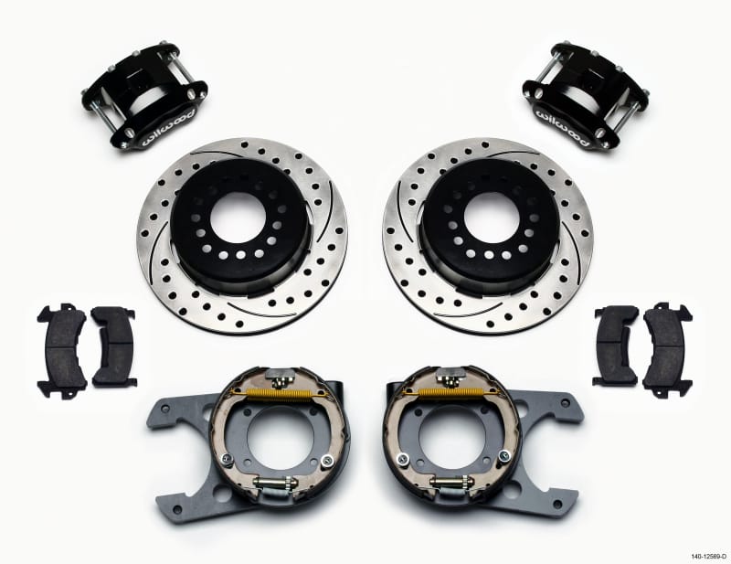 Wilwood — KIT,REAR,DISC/DRUM,C10 CHEVY 63/87,2.42 OFFSET,5 LUG,D154,DRILLED