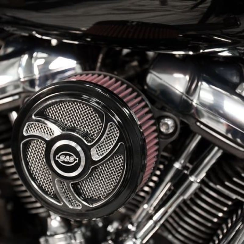 S&S Cycle — S&S Cycle 2017+ M8 Models Stealth Air Cleaner Kit w/ Torker Cover