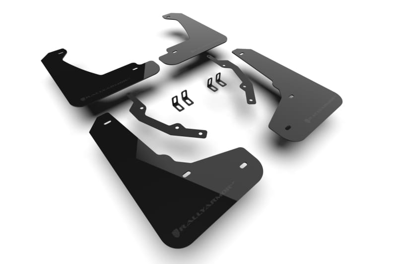 Rally Armor — Black Mud Flap/Metallic Black Logo