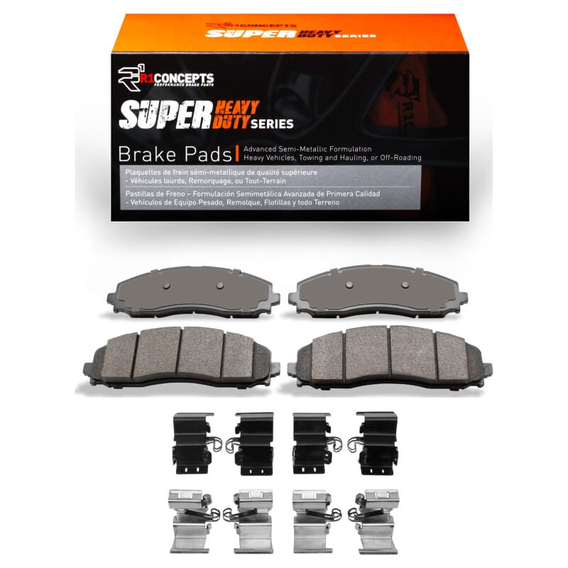 R1 Concepts — DFC Geoperformance Rotors-Drilled & Slotted w/ Heavy Dty Brake Pads includes Hdw
