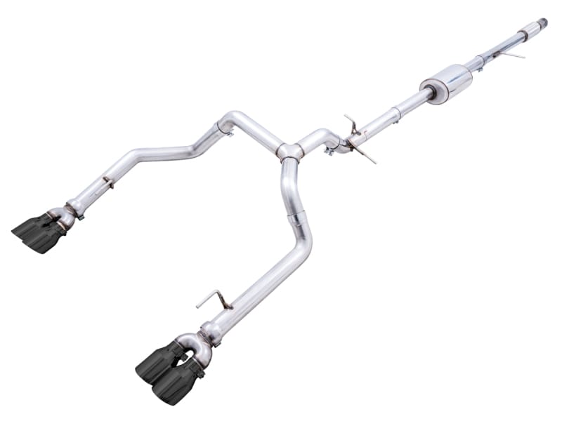 AWE Tuning — AWE 0FG Split Rear for 4th Gen Silverado/Sierra 1500 5.3L (w/ Bumper Cutouts)