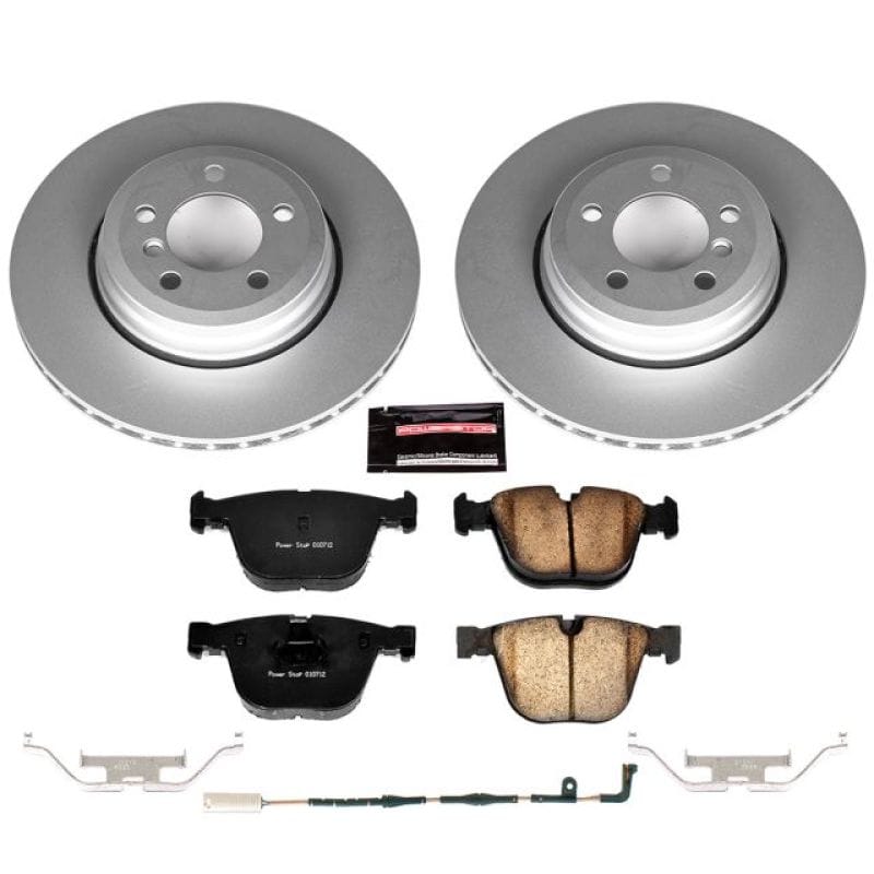 PowerStop — Genuine Geomet Coated Rotor and Carbon-Fiber Ceramic Brake Pad Kit