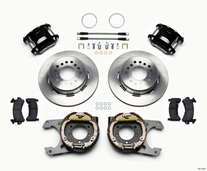 Wilwood — KIT,REAR,DISC/DRUM,JEEP DANA 35,2.56 OFF D154,1PC ROTOR,W/LINES