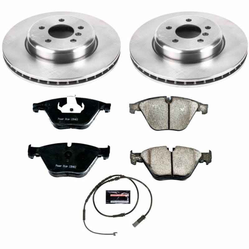 PowerStop — OE Stock Replacement Low-Dust Ceramic Brake Pad and Rotor Kit