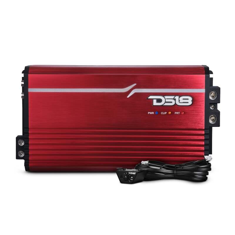 DS18 — DS18 1-Channel Amp Class D Full-Range Monoblock 3500 Watts RMS/1ohm Red