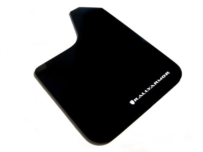 Rally Armor — Black Mud Flap/White Logo