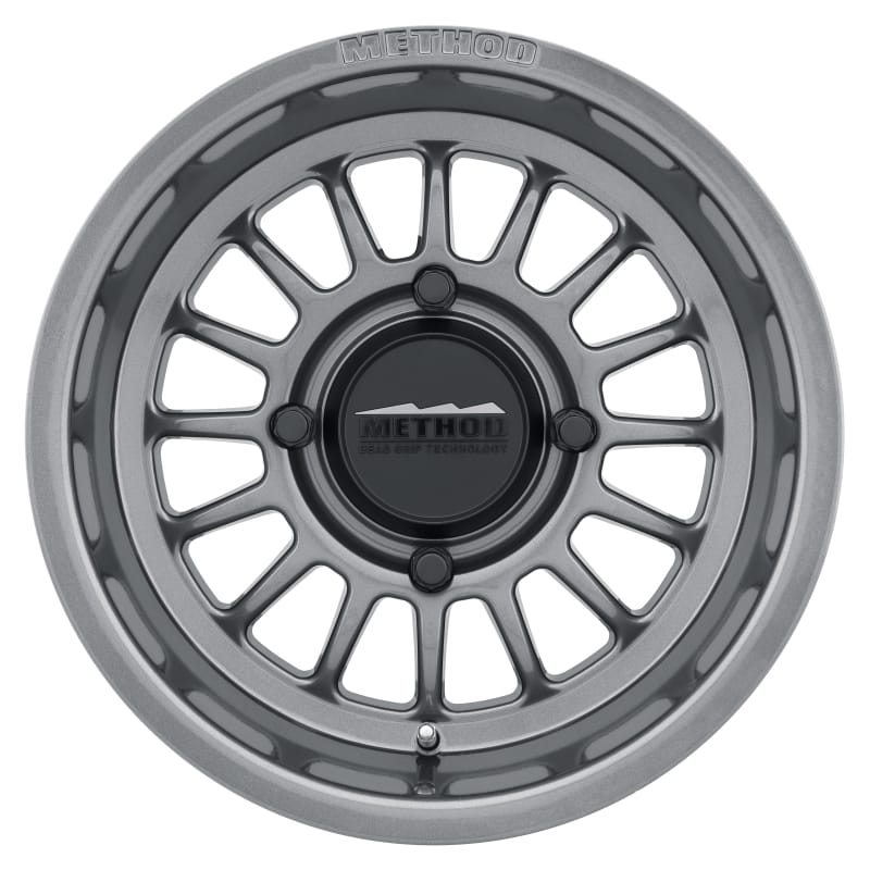 Method Wheels — Method MR411 Bead Grip 14x7 / 4+3/13mm Offset / 4x156 / 132mm CB Gloss Titanium Wheel