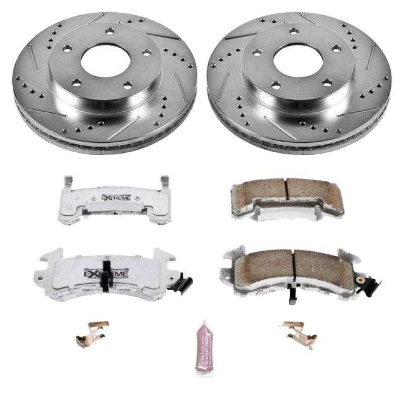 PowerStop — Z26 Street Performance Ceramic Brake Pad and Drilled & Slotted Rotor Kit