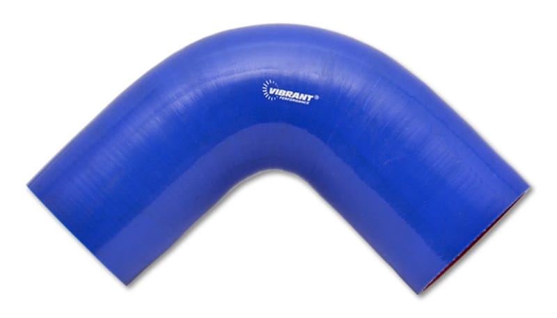 Vibrant — 4 Ply 90 deg. Silicone Elbow Coupler, 2" ID x 4" Leg Length - Blue
90 Degree Elbow, 2.00" I.D. x 4.00" Leg Length - Blue
4 Ply 90 Degree Elbow