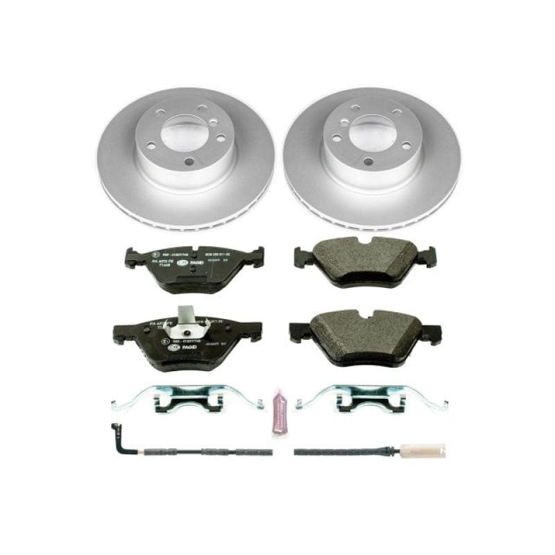 PowerStop — Genuine Geomet Coated Rotors, ECE-R90 Brake Pads + Hardware Kit