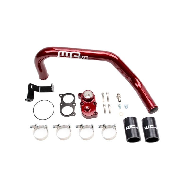 Wehrli — Thermostat Housing Kit, 06-10 Duramax LBZ/LMM, Dual CP3 WCFab Red