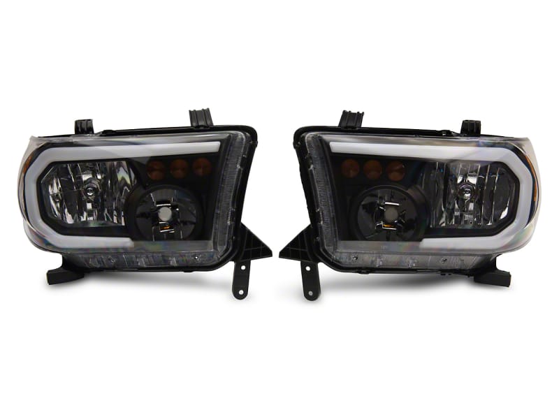 Raxiom — Raxiom 07-13 Toyota Tundra Axial Series Headlights w/ LED Bar- Blk Housing (Clear Lens)
Headlights