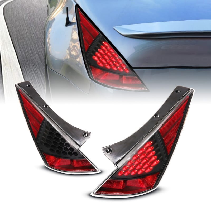 ANZO — ANZO 2003-2005 Nissan 350Z LED Taillights Black