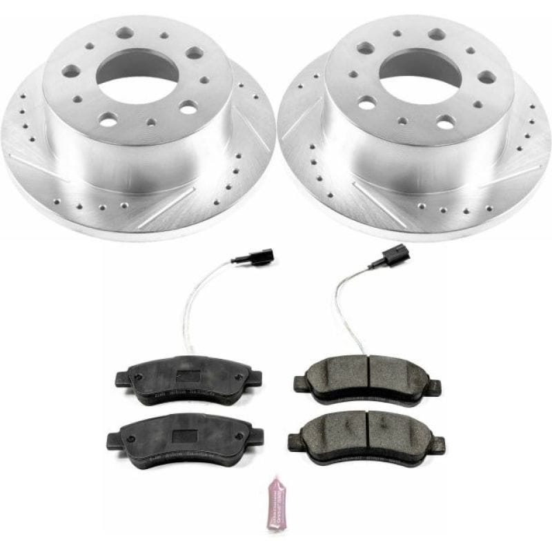 PowerStop — Z36 Truck and SUV Carbon-Fiber Ceramic Brake Pad and Drilled & Slotted Rotor Kit