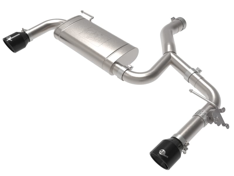 aFe — MACH Force-Xp 3 to 2-1/2 IN Stainless Steel Axle-Back Exhaust w/Black Tip