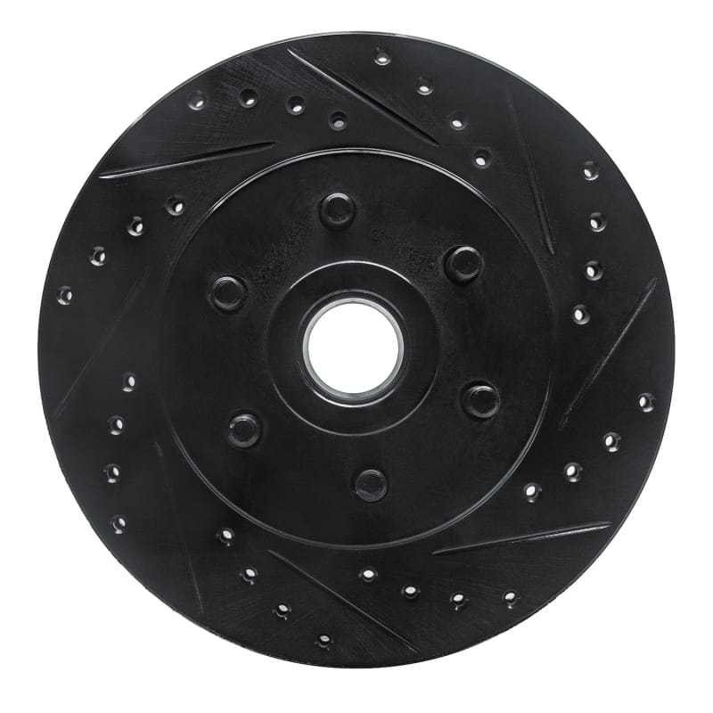 R1 Concepts — R1 Concepts Brake Rotor Drilled and Slotted Black