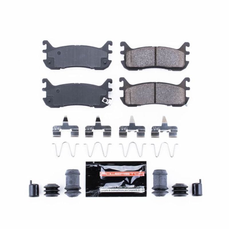 PowerStop — PowerStop - Z23 Daily Driver Carbon-Fiber Ceramic Brake Pads with Hardware Kit