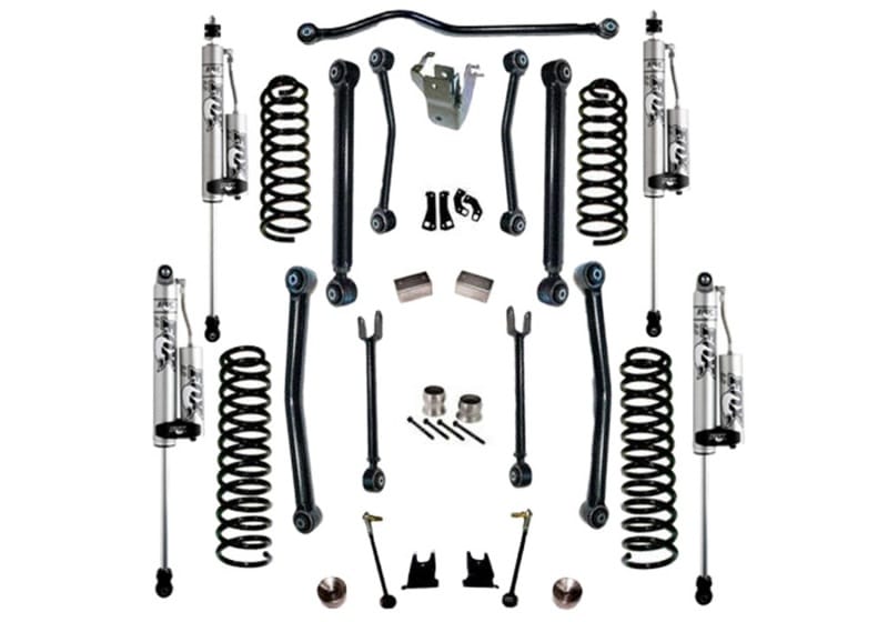 Superlift — 4" Lift Kit w/ Fox 2.0 Res Shocks - 07-18 Wrangler JK - 4Dr w/ Reflex Ctrl Arms
4in. Lift Kit w/Fox 2.0 Res Shocks-07-18 Wrangler JK-4Dr w/Reflex Ctrl Arms
