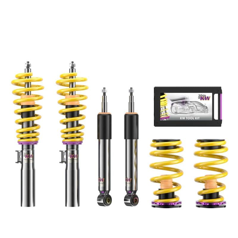 KW — Height Adjustable Coilovers with Independent Compression and Rebound Technology
KW COILOVER KIT V3 - 352800DZ