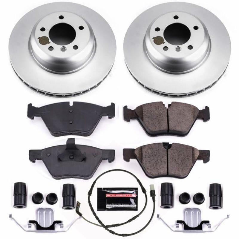 PowerStop — Genuine Geomet Coated Rotor and Carbon-Fiber Ceramic Brake Pad Kit